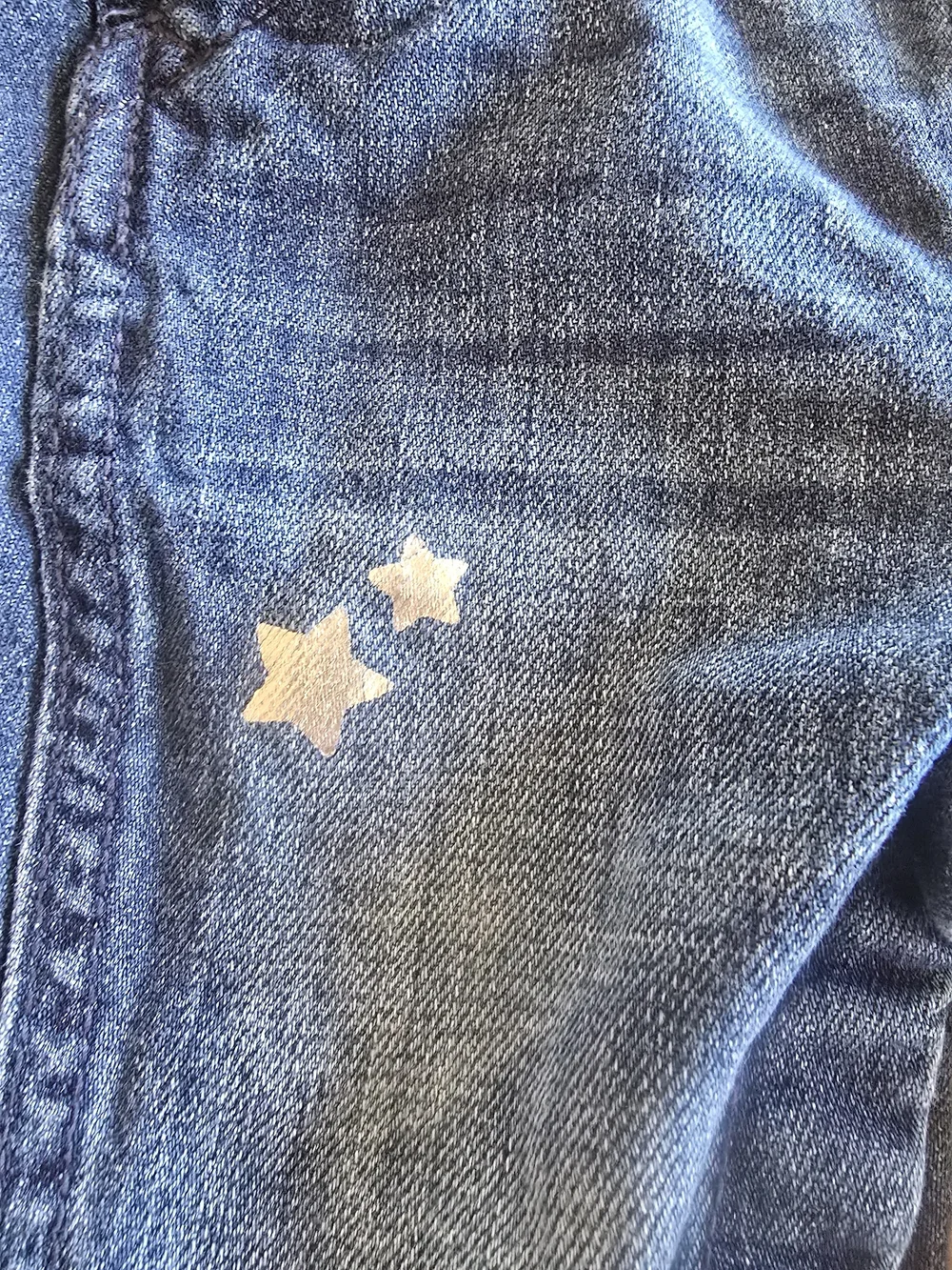 OshKosh B'gosh Dark Blue Denim Overalls with Star Appliqués Size 9-12 M